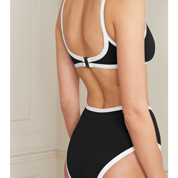 LISA MARIE FERNANDEZ BLACK & WHITE BIKINI - Picture 3 of 3